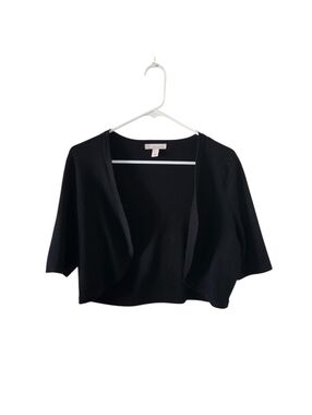 Cb Established 1962 Black Cropped Cardigan Sweater